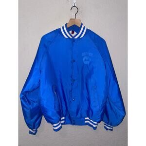 Vintage West Ark Jacket Greeley Monfort Blue Bomber Coatr VTG 1980s 80s XL